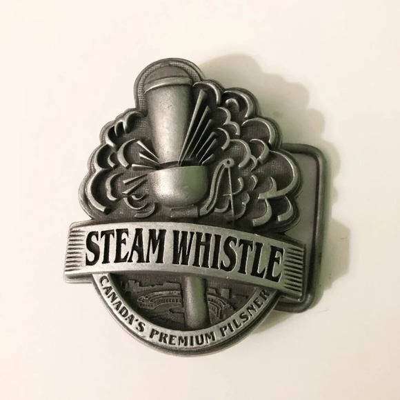 Steam Whistle Belt Buckle Metal Pilsner Beer Buckle - Picture 6 of 12